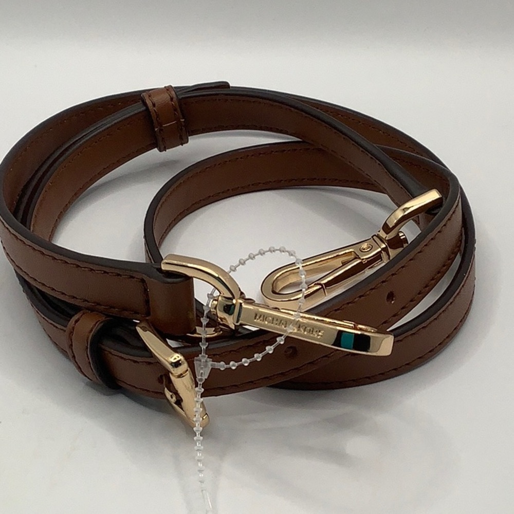 🤎NEW🤎Michael Kors Brown Smooth Leather Crossbody Replacement Strap